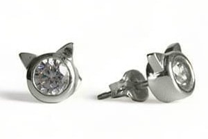 Meow Diamondピアス（Pt900）