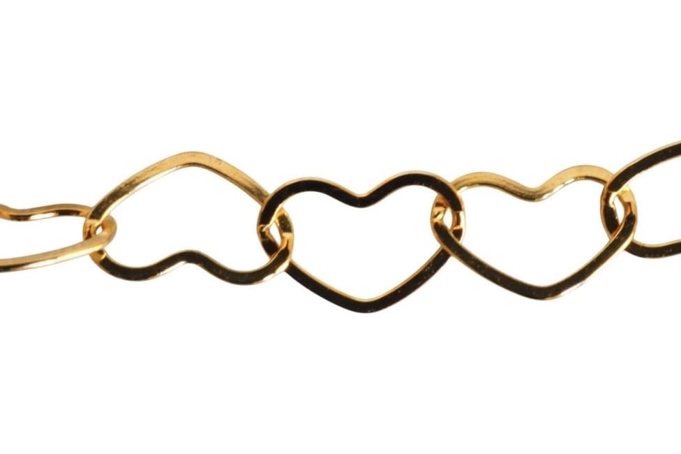 “Our love is like a flowing river.” Chain bracelet