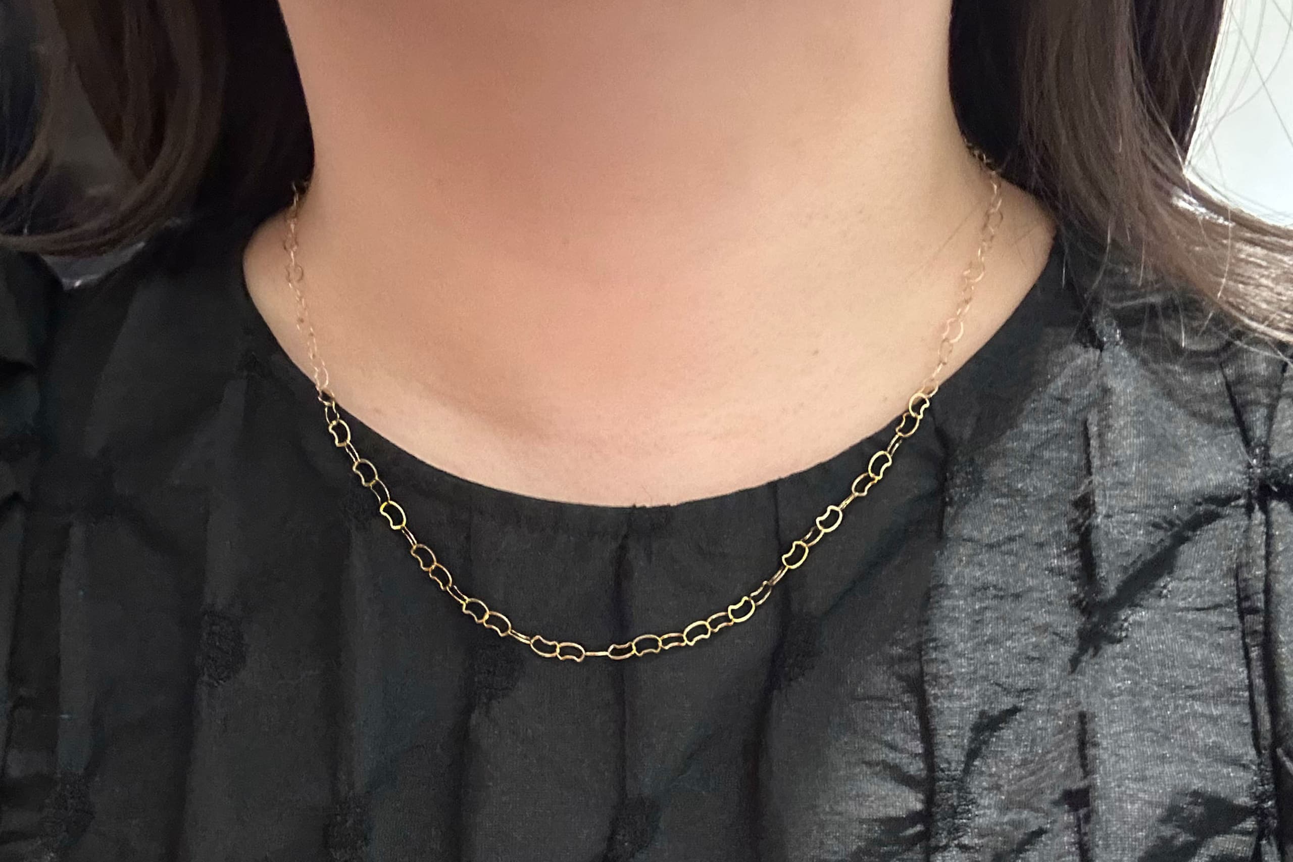 Meow Chain Necklace（着用写真）