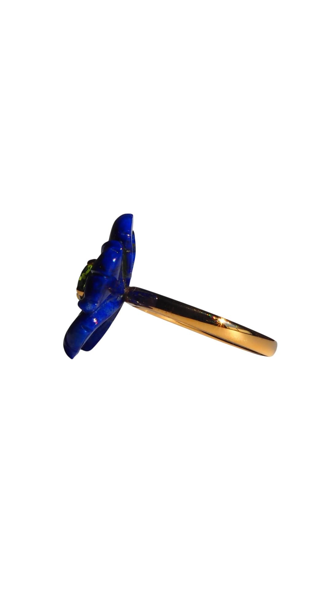 Forget-me-not Gem Flower ring（横）