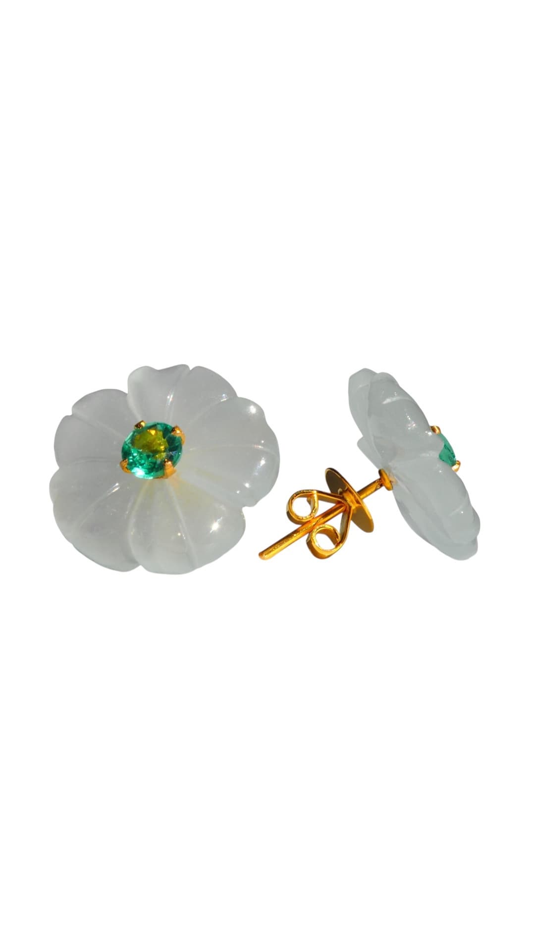 Tweedia Gem Flowerピアス（横）