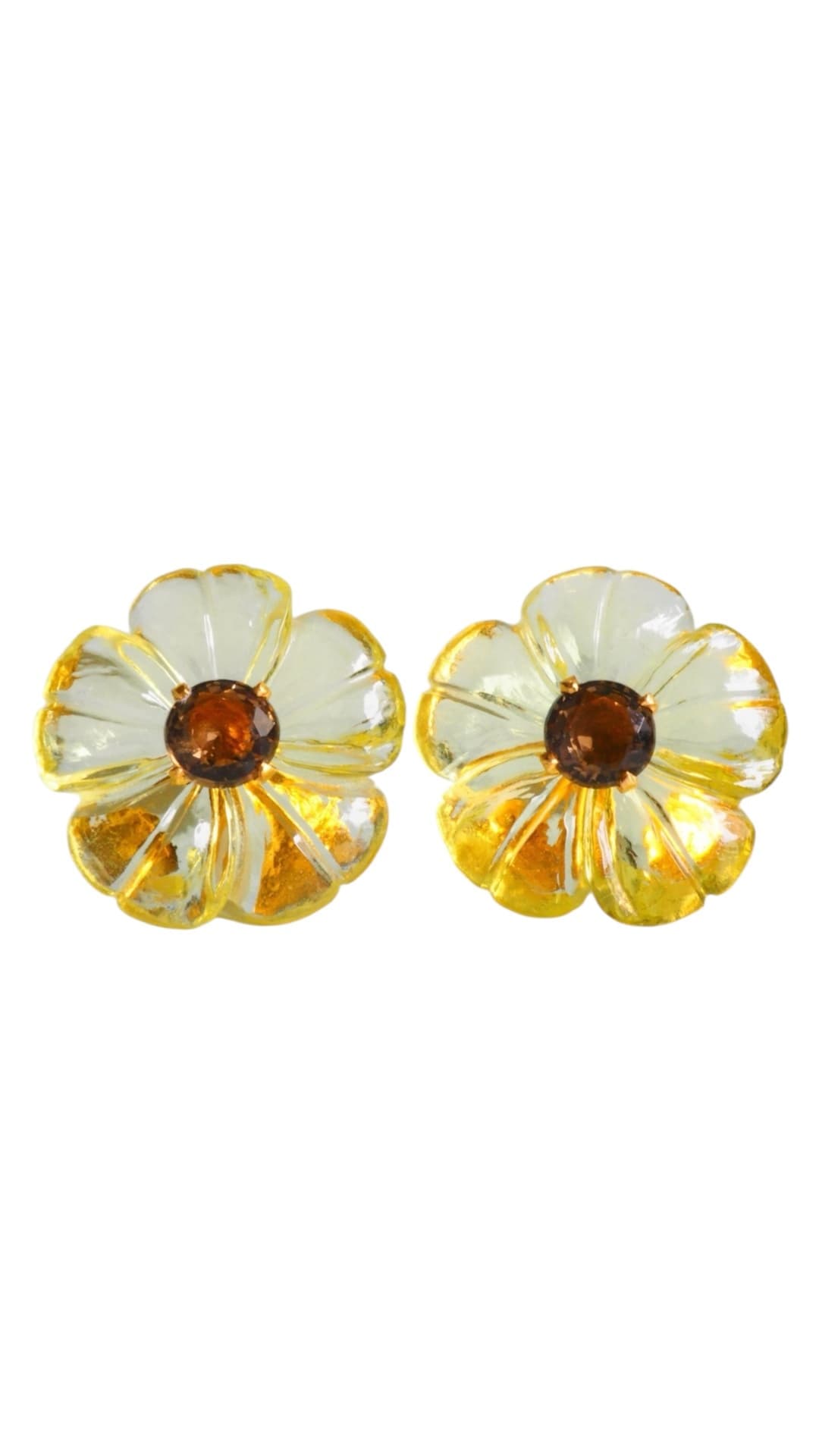 Sunflowerピアス（正面）