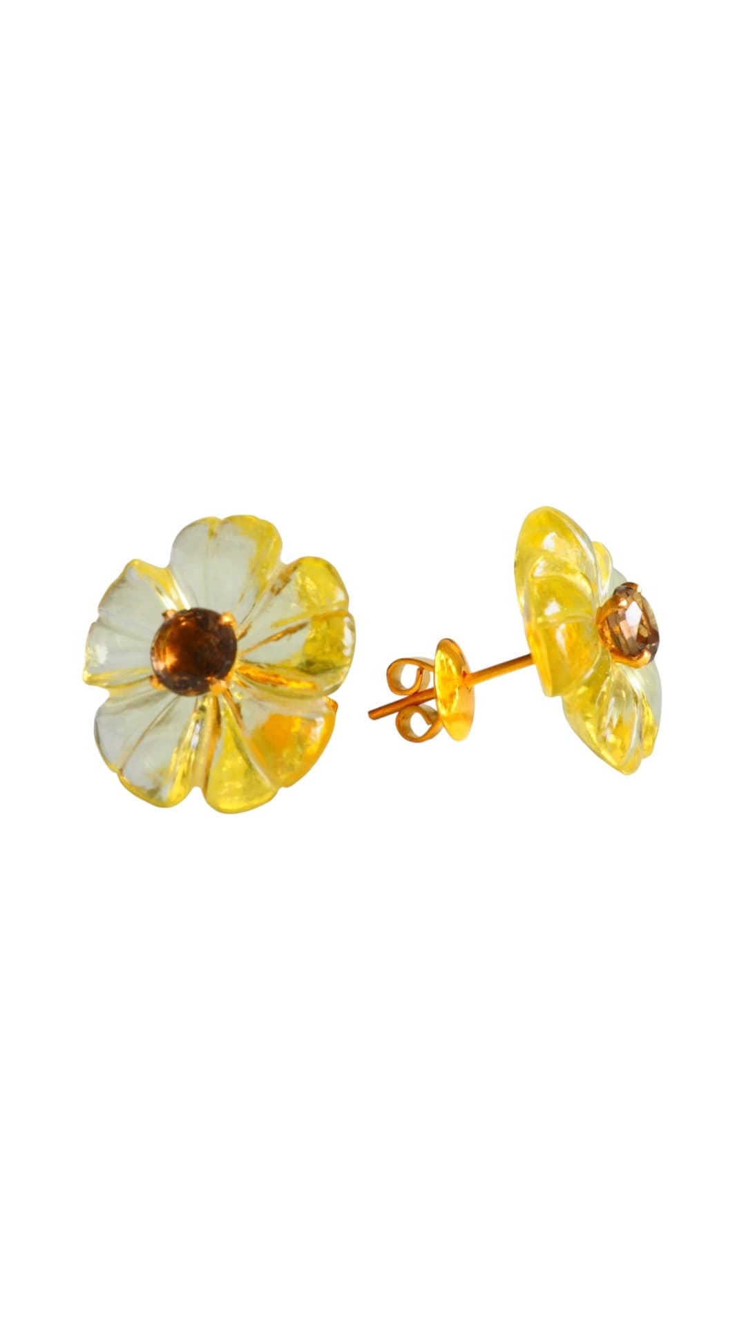Sunflowerピアス（横）