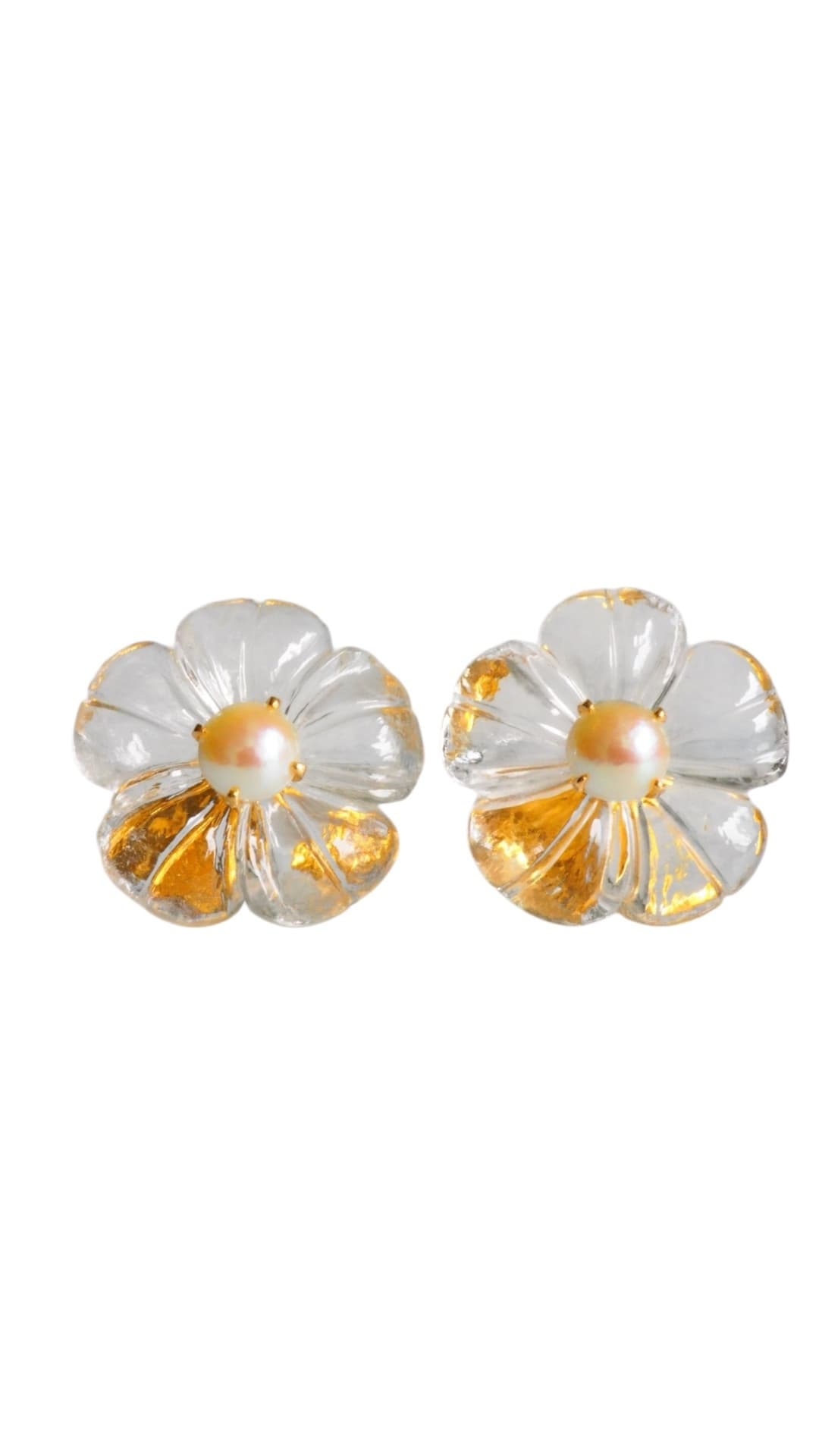 Ice Flowerピアス（正面）