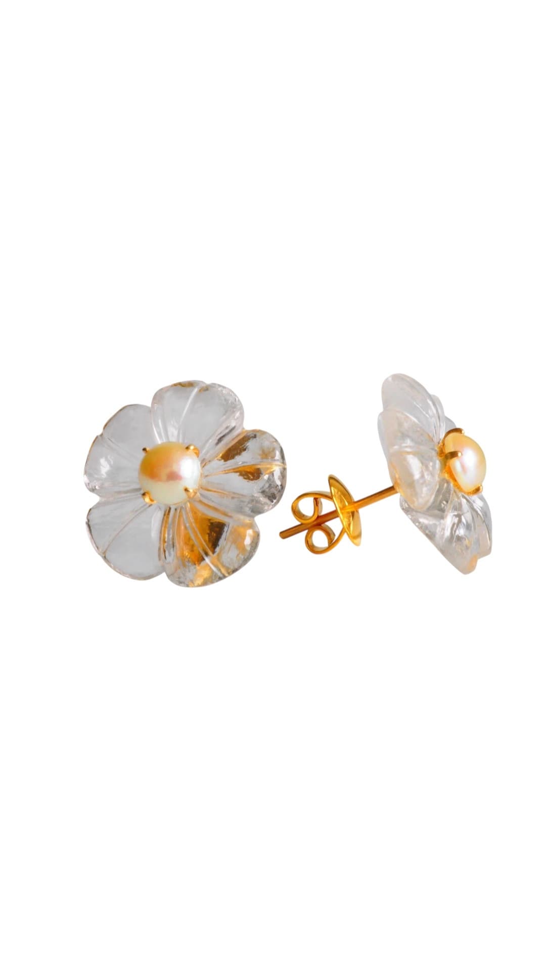 Ice Flowerピアス（横）