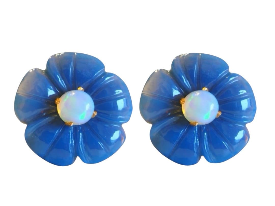 Ajisaiピアス(K18YG)