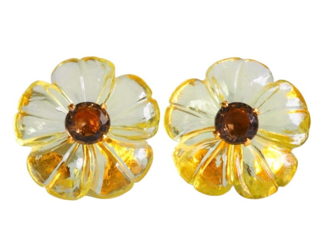 Sunflowerピアス(K18YG)