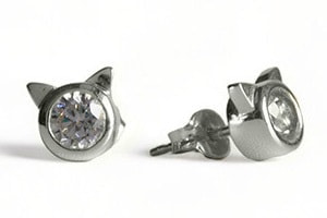 Meow Diamondピアス(Pt900)