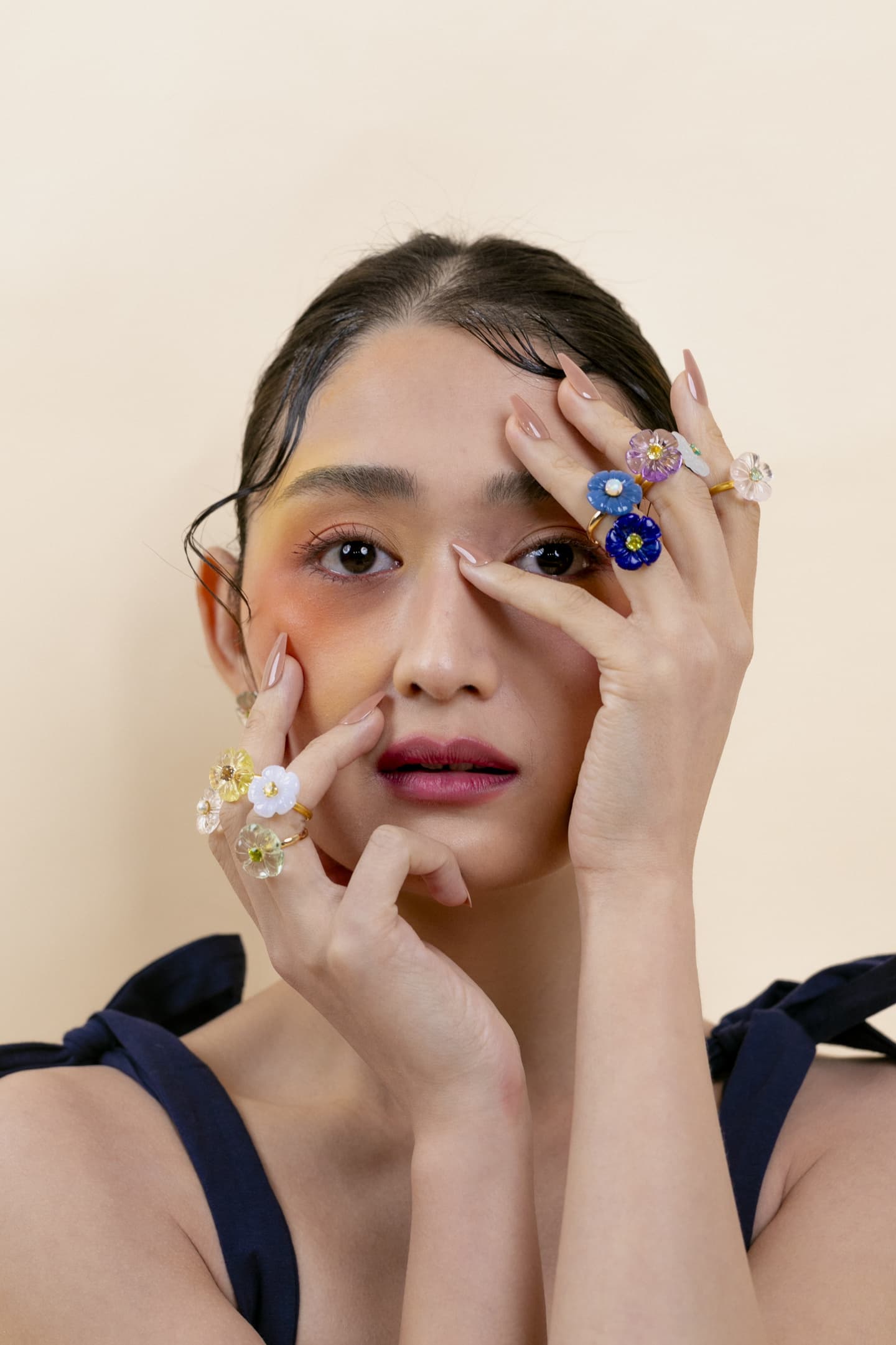 トウシューズとGem Flower Collection